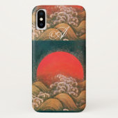 AMETERASU, SUN GODDESS rood zwart Case-Mate iPhone Case (Achterkant)