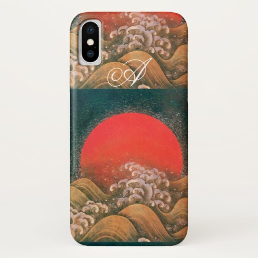 AMETERASU, SUN GODDESS rood zwart Case-Mate iPhone Case (Achterkant)