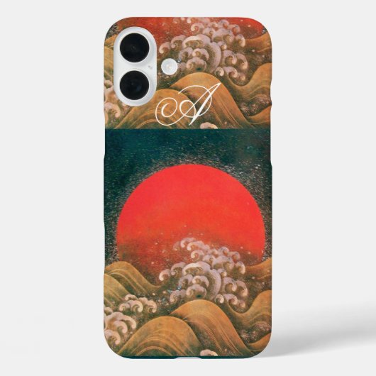 AMETERASU, SUN GODDESS rood zwart Case-Mate iPhone Case (Achterkant)
