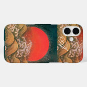 AMETERASU, SUN GODDESS rood zwart Case-Mate iPhone Case (Achterkant (horizontaal))