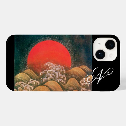 AMETERASU, SUN GODDESS rood zwart Case-Mate iPhone Case (Achterkant (horizontaal))
