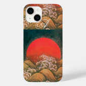 AMETERASU, SUN GODDESS rood zwart Case-Mate iPhone Case (Achterkant)