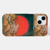 AMETERASU, SUN GODDESS rood zwart Case-Mate iPhone Case (Achterkant (horizontaal))