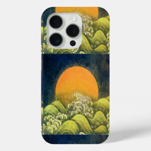 AMETERASU, SUN GODDESS Yellow Green Black iPhone 15 Pro Case