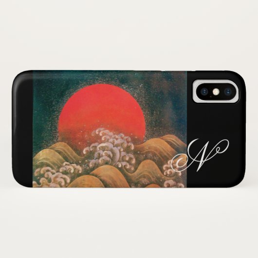 AMETERASU, ZONNEGODIN roodbruin zwart Case-Mate iPhone Case (Achterkant (horizontaal))