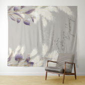 Amethist Anthurium Ivoorkleurig Pampasgras Wandkleed (In Situ (horizontaal))