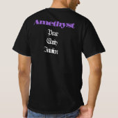 Amethist Birthstone - Februari T-shirt (Achterkant)