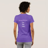 Amethist Birthstone - Februari T-shirt (Achterkant volledig)