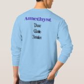Amethist Birthstone - Februari T-shirt (Achterkant)