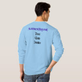 Amethist Birthstone - Februari T-shirt (Achterkant volledig)