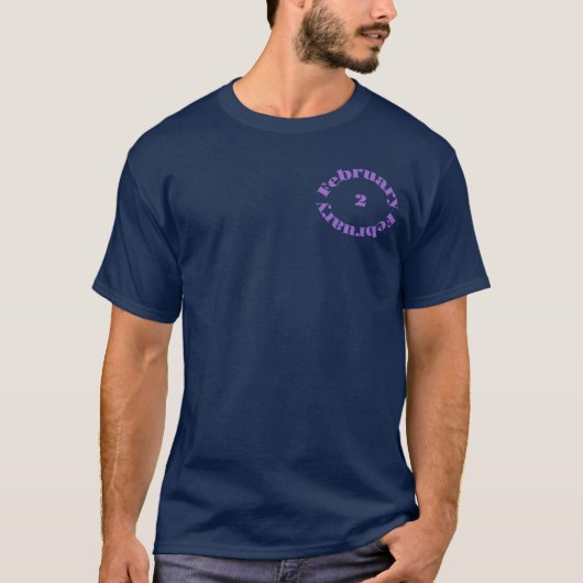 Amethist Birthstone - Februari T-shirt (Voorkant)
