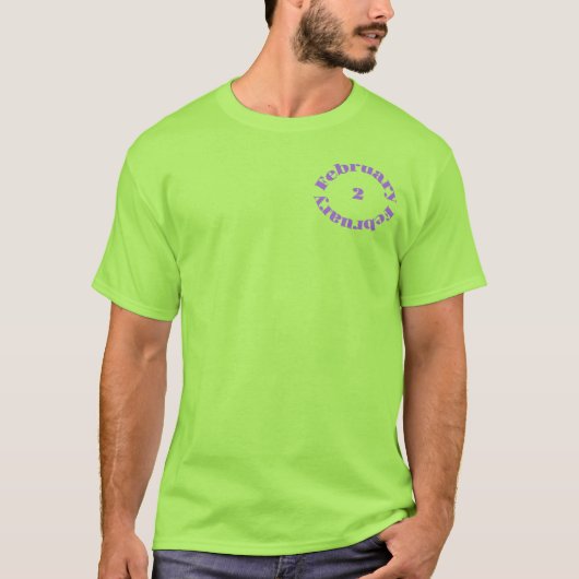 Amethist Birthstone - Februari T-shirt (Voorkant)