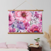 Amethist Bloom Rhapsody Botanical Hangend Wandkleed (Slaapkamer)