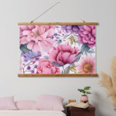 Amethist Bloom Rhapsody Botanical Hangend Wandkleed (Slaapkamer)