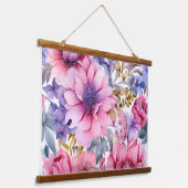 Amethist Bloom Rhapsody Botanical Hangend Wandkleed (Gebogen)