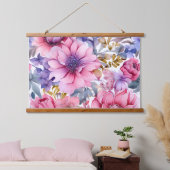 Amethist Bloom Rhapsody Botanical Hangend Wandkleed (Slaapkamer)