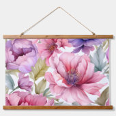 Amethist Bloom Rhapsody Botanical Hangend Wandkleed (Voorkant)