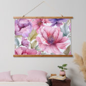 Amethist Bloom Rhapsody Botanical Hangend Wandkleed (Slaapkamer)