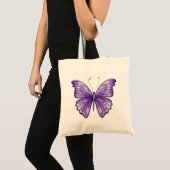 Amethist Butterfly-Tas Tote Bag (Voorkant (product))