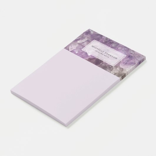 Amethist Crystal Healing Arts Gepersonaliseerd Post-it® Notes (Schuin)