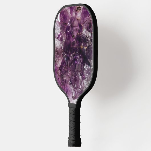 Amethist Crystal Reinigingsenergie Pickleball Paddle (Links)