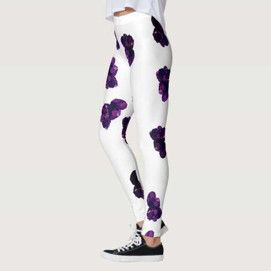 Amethist Crystal Stone Aangepaste Leggings (Links)