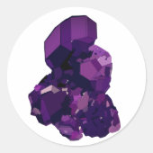 Amethist Crystal Stone Art Sticker (Voorkant)