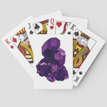 Amethist Crystal Stone Tekening Speelkaarten
