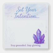 Amethist Crystal-Theme Pastel Sticker (Voorkant)