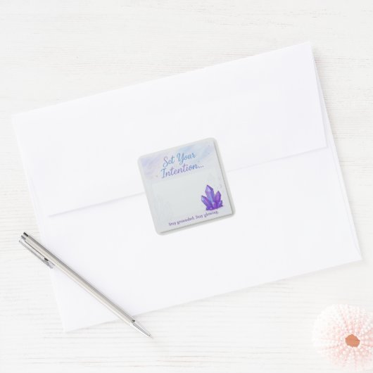 Amethist Crystal-Theme Pastel Sticker (Envelop)