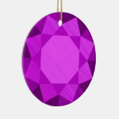 Amethist Edelsteen / Jewel Graphic Afbeelding Keramisch Ornament (Rechts)