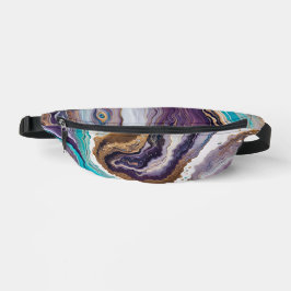 Amethist en Turquoise Abstract Heuptasje