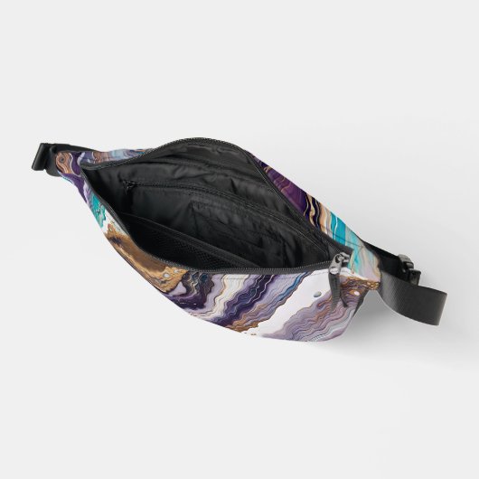 Amethist en Turquoise Abstract Heuptasje (Open)