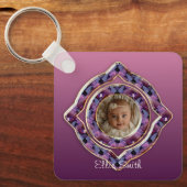 Amethist Foto Sleutelhanger (Voorkant)