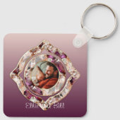 Amethist Foto Sleutelhanger (Achterkant)