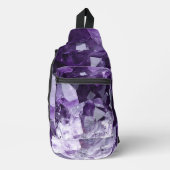 Amethist Geneeskrachtige Kristalcluster Sling Bag (Voorkant)