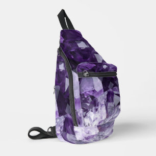 Amethist Geneeskrachtige Kristalcluster Sling Bag