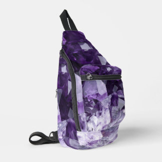Amethist Geneeskrachtige Kristalcluster Sling Bag