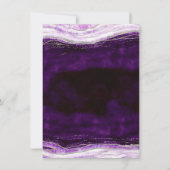 Amethist Geode Slice Couple's bruiloft douche Kaart (Achterkant)