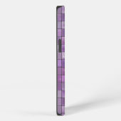 Amethist Geometrisch Sierbetegeltegelpatroon iPhone Hoesje (Rechterkant)