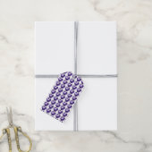 Amethist hart gevuld met liefde cadeaulabel (Met Touw)