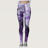 Amethist Helende Kristal Cluster Leggings (Voorkant)