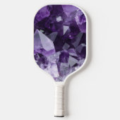 Amethist Helende Kristal Cluster Pickleball Paddle (Achterkant)