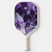 Amethist Helende Kristal Cluster Pickleball Paddle (Voorkant)
