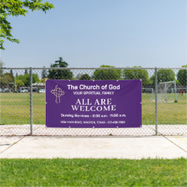 Amethist Kerk Banner Met Uw Logo