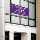Amethist Kerk Banner Met Uw Logo (Buitenkant Gebouw)