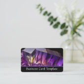 Amethist kristal helende kristallen visitekaartje (Staand voorkant)