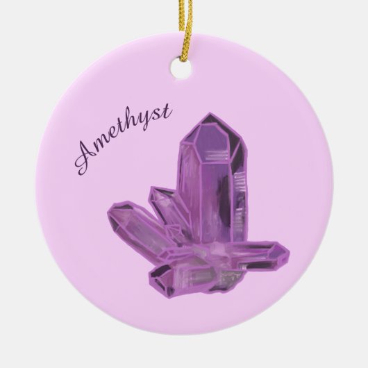 Amethist Kristal Ornament – Bescherming & Rust (Voorkant)