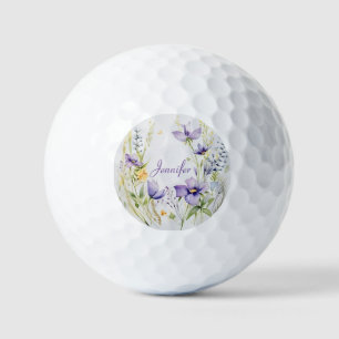 Amethist Meadow. Tederheid van wilde veldbloemen. Golfballen