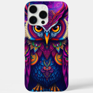 Amethist Mystieke Uil iPhone 16 Pro Max Hoesje